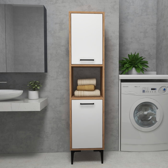 Hanah Home Armario multiusos Daminol Pino Atlántico y Blanco